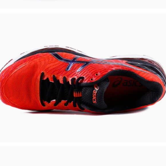 RARE Impossible to find NEW in BOX Asics GEL Nimbus 18 Mens size 12.5 Orange Blk - Picture 6 of 8